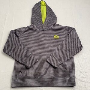RBX gray striped pullover athletic hoodie